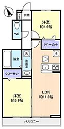 間取図画像 2LDK