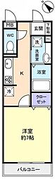オズシティ 1Kの間取図画像