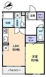 間取図画像 1LDK