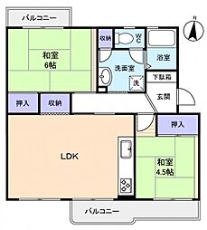 間取図画像 2LDK