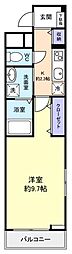 GRACE(グラース) 1Kの間取図画像