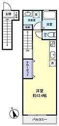 マザーユニックス八千代台西4 ワンルームの間取図画像