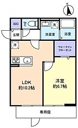 エンブリオ 1LDKの間取図画像