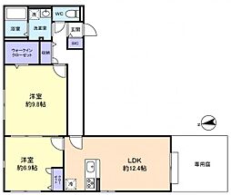 エンブリオ 2LDKの間取図画像