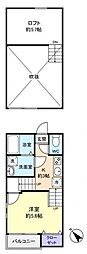 クレオ八千代台 1Kの間取図画像