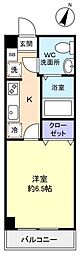 アリビオ八千代台西 1Kの間取図画像
