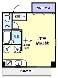 YH-3Sビル ワンルームの間取図画像