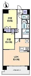 スカイグランデ津田沼 2LDKの間取図画像