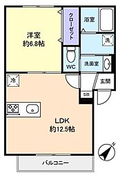 間取図画像 1LDK