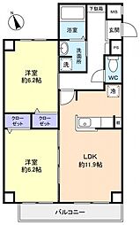 間取図画像 2LDK