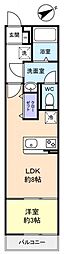 リブリ・MORE1st 1LDKの間取図画像