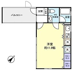 FLATY ワンルームの間取図画像