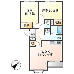 間取図画像 2LDK
