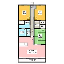ラフィネ 3階3LDKの間取り