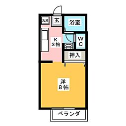 間取図画像 1K