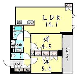 間取図画像 2LDK