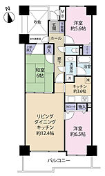 ダイアパレス本庄 3LDKの間取図画像
