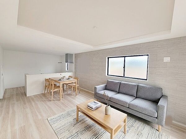 LDK 同社施工例となります。 ※家具はイメージパースとなります。