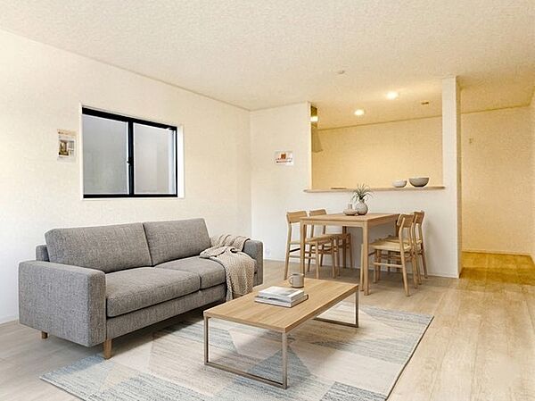 LDK 同社施工例となります。 ※家具はイメージパースとなります。