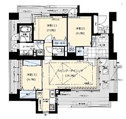 間取図画像 3LDK
