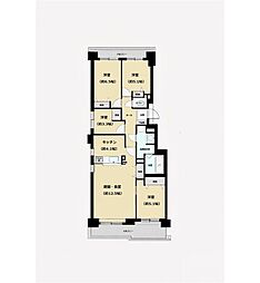 パークシティ大谷地Bコート 4LDKの間取図画像