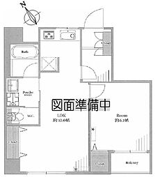 マンションヴィップ目黒 1LDKの間取図画像