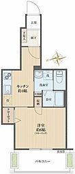 プラザ三軒茶屋 1Kの間取図画像