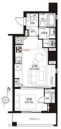 コンシェリア恵比寿 1LDKの間取図画像