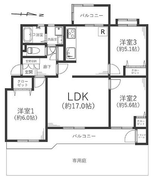 間取りを拡大表示