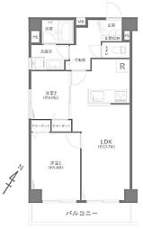ダイアパレス下丸子 2LDKの間取図画像