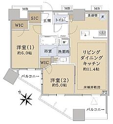 間取図画像 2LDK