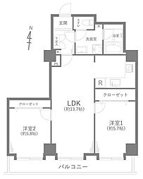 間取図画像 2LDK