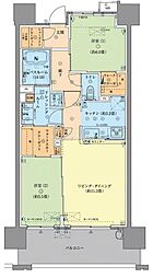サーパス大橋高千穗通り 2LDKの間取図画像