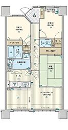 サーパスシティ宮崎駅前 3LDKの間取図画像