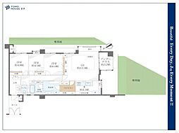 オーベル桜上水 3LDKの間取図画像
