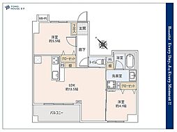 ライオンズマンション目白 2LDKの間取図画像