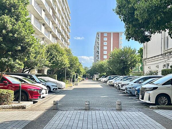 ファミリーカーの需要が多い中、駐車場も広めに確保いたしました。ご主人様のお車のお手入れにも気合が入りますね。