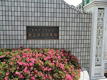 江東区立第三亀戸中学校まで約600m