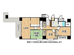 グランドメゾン三宮 3LDKの間取図画像