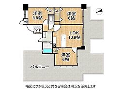 ワコーレプラザ兵庫 3LDKの間取図画像