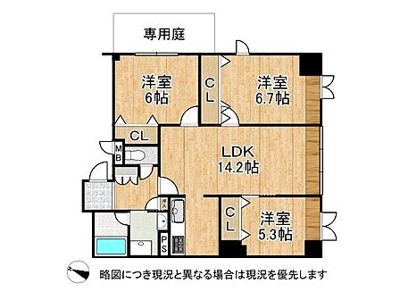 3LDK 間取り