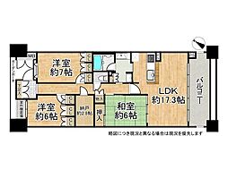 摩耶シーサイドプレイスイースト3番館　中古マンション 3SLDKの間取り