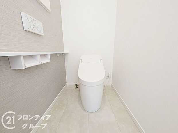 各階トイレ付きで忙しい朝も混み合わず便利