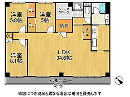 間取図画像 3SLDK
