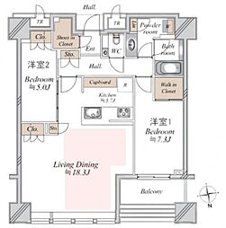 間取図画像 2LDK