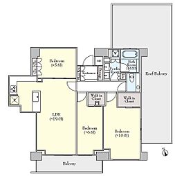 シティテラス目白D棟 3LDKの間取図画像