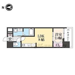 アドバンス大阪アネラ 1DKの間取図画像