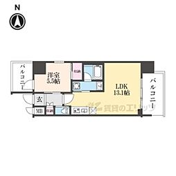 プレジオ永和ASIAN 1LDKの間取図画像
