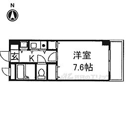 サンモール 1Kの間取図画像