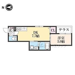 DEAR KINDAI 1DKの間取図画像